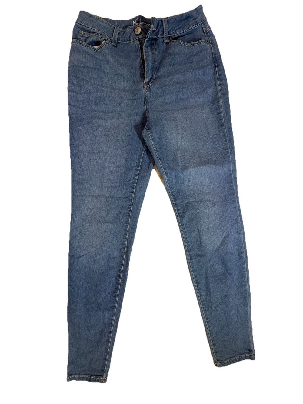 No Boundaries Womens Med Wash High Rise Stretch Ankle Jeans Junior Sz 5